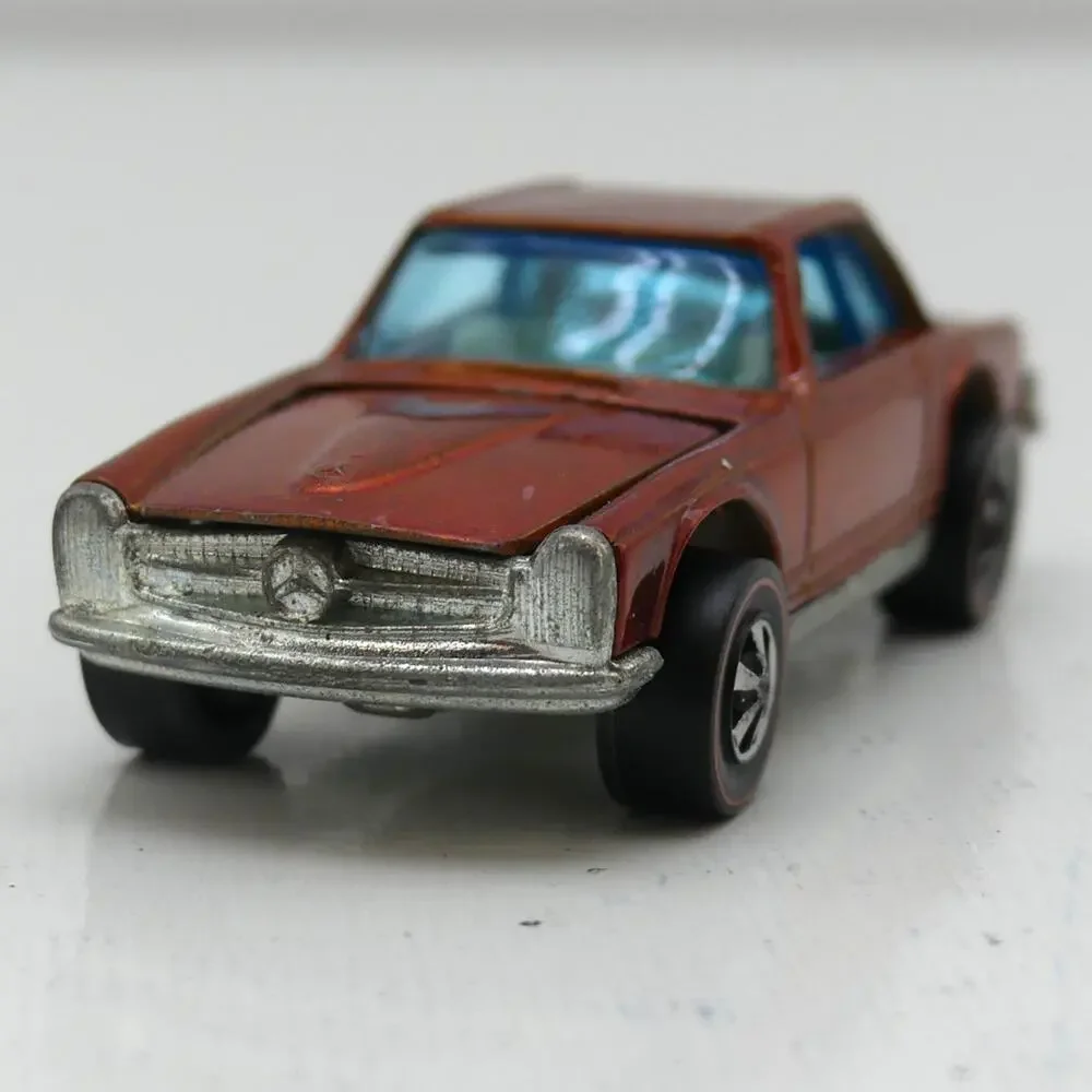 Vintage 1969 Mattel Hot Wheels Mercedes-Benz 280SL Redline Copper Diecast Car HK